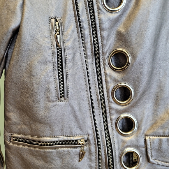 Vegan Leather Moto Jacket - Picture 6 of 7